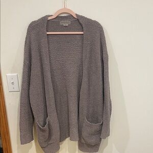 Barefoot Dreams Soft Gray Cardigan
